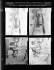 Woman washing dishes; Outside of house -- Home Demonstration (4 Negatives) (May 8, 1954) [Sleeve 23, Folder a, Box 4]